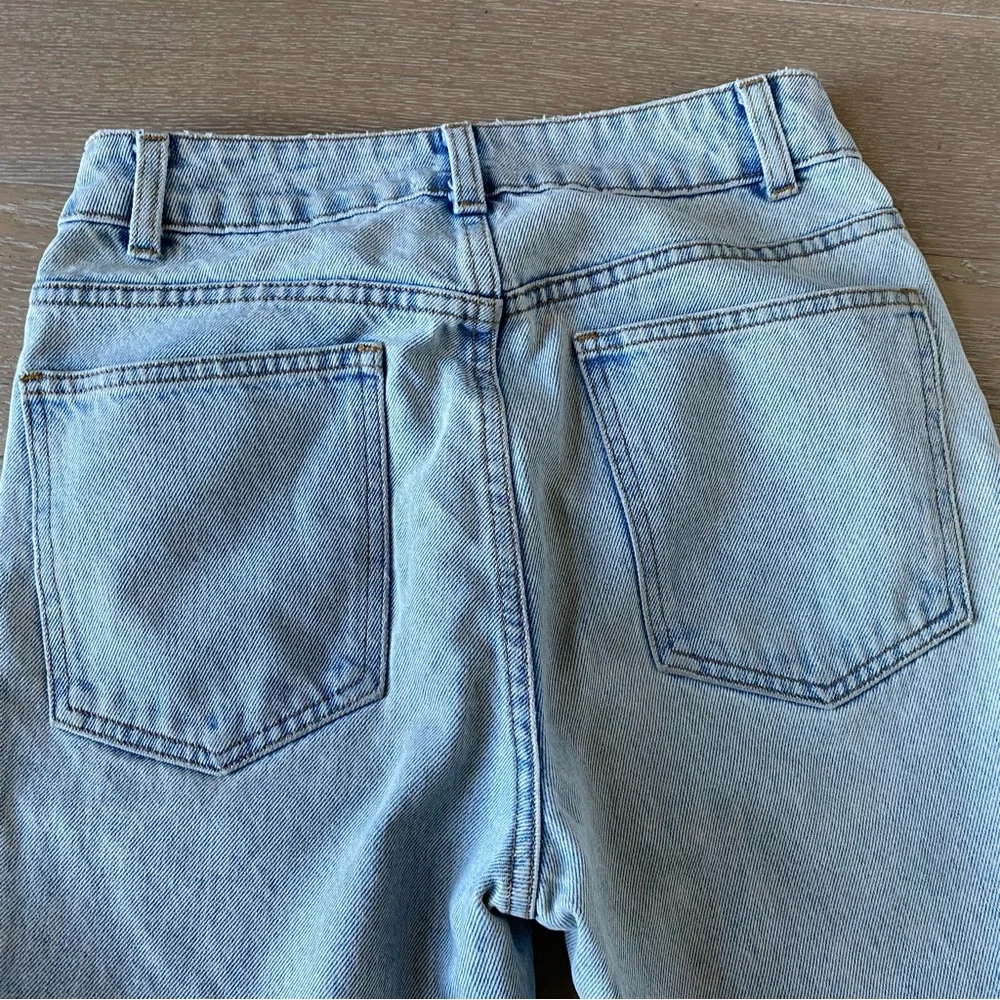 NEED Supply Straight Leg High Rise Jeans Size 27 Light Wash Denim Made in USA - Picture 9 of 10